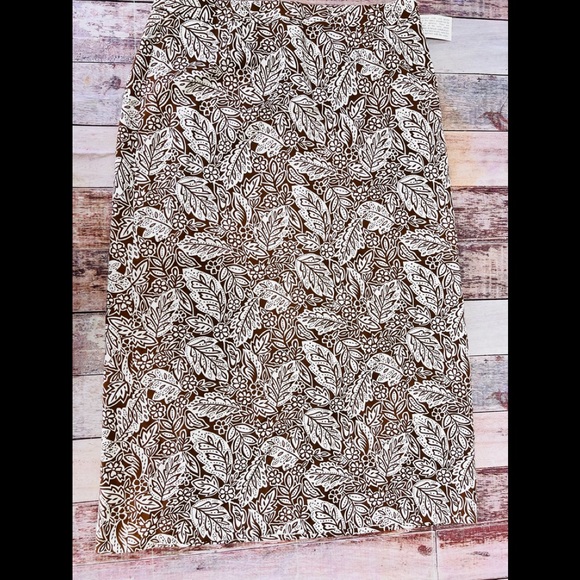 Pendleton tropical silk‎ brown white skirt NWT size 18 - Picture 1 of 9